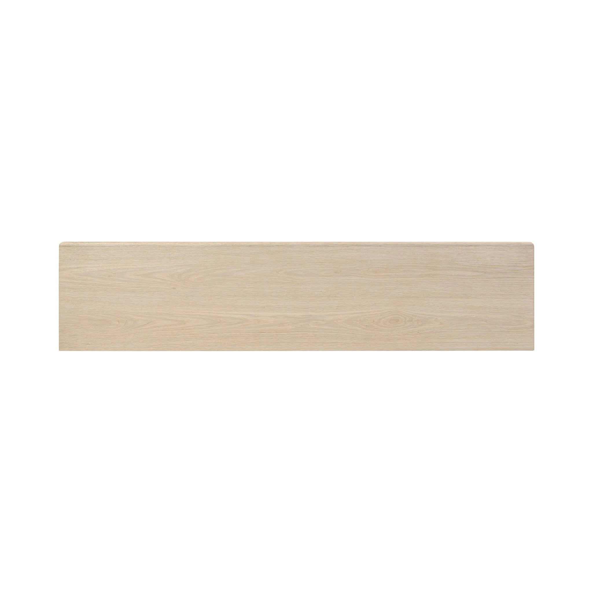 Featuring Rosenell Natural Oak Veneer Console Table 60" by Four Hands at Amethyst Home. Elevate your living space or media room with a slim-profile console of light, natural oak. A smooth top pairs with two drawers covered with woven paper cord, while lower open shelving creates bonus storage and display options. The result: a clean, Scandinavian-inspired look . Amethyst Home provides interior design, new home construction design consulting, vintage area rugs, and lighting in the Tampa metro area.