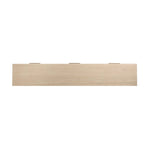 Featuring Rosenell Natural Oak Veneer Console Table 78" by Four Hands at Amethyst Home. Elevate your living space or media room with a slim-profile console of light, natural oak. A smooth top pairs with three drawers covered with woven paper cord, while lower open shelving creates bonus storage and display options. The result: a clean, Scandinavian-inspired . Amethyst Home provides interior design, new home construction design consulting, vintage area rugs, and lighting in the Portland metro area.