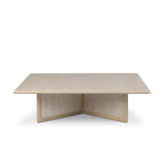 Featuring Rosenell Natural Oak Veneer Square Coffee Table by Four Hands at Amethyst Home. Anchor your living space with a squared coffee table of light, natural oak. A smooth top pairs with a panel-style base of woven paper cord for a clean, Scandinavian-inspired look that will work into your collection beautifully. Overall Dimensions: 55.00"w x 55.00"d x 1. Amethyst Home provides interior design, new home construction design consulting, vintage area rugs, and lighting in the Calabasas metro area.