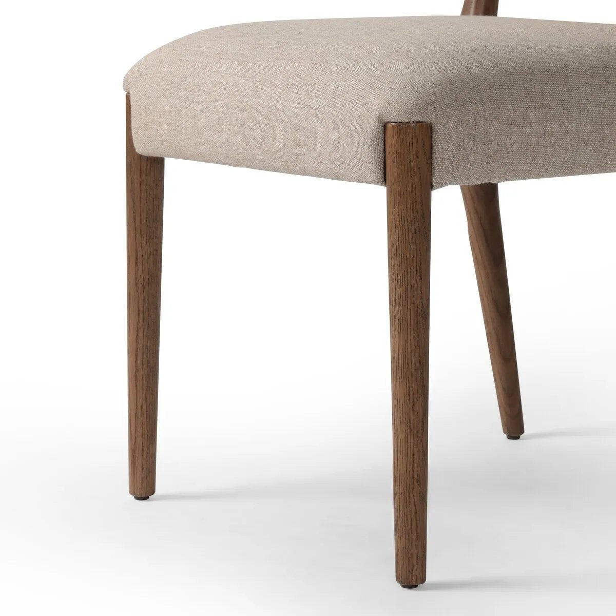 Featuring Rothler Alcala Wheat Dining Chair by Four Hands at Amethyst Home. Enhance your dining experience with the Rothler Alcala Wheat Dining Chair. Crafted with high-quality materials, this dining chair provides both comfort and style. Its elegant design adds a touch of sophistication to any dining room. Get ready to dine in luxury. 
Overall Dimensions: 24.. Amethyst Home provides interior design, new home construction design consulting, vintage area rugs, and lighting in the Dallas metro area.