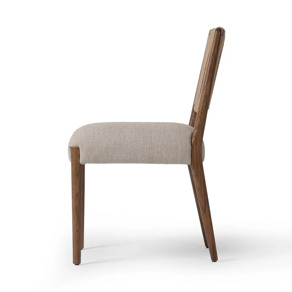 Featuring Rothler Alcala Wheat Dining Chair by Four Hands at Amethyst Home. Enhance your dining experience with the Rothler Alcala Wheat Dining Chair. Crafted with high-quality materials, this dining chair provides both comfort and style. Its elegant design adds a touch of sophistication to any dining room. Get ready to dine in luxury. 
Overall Dimensions: 24. Amethyst Home provides interior design, new home construction design consulting, vintage area rugs, and lighting in the Houston metro area.
