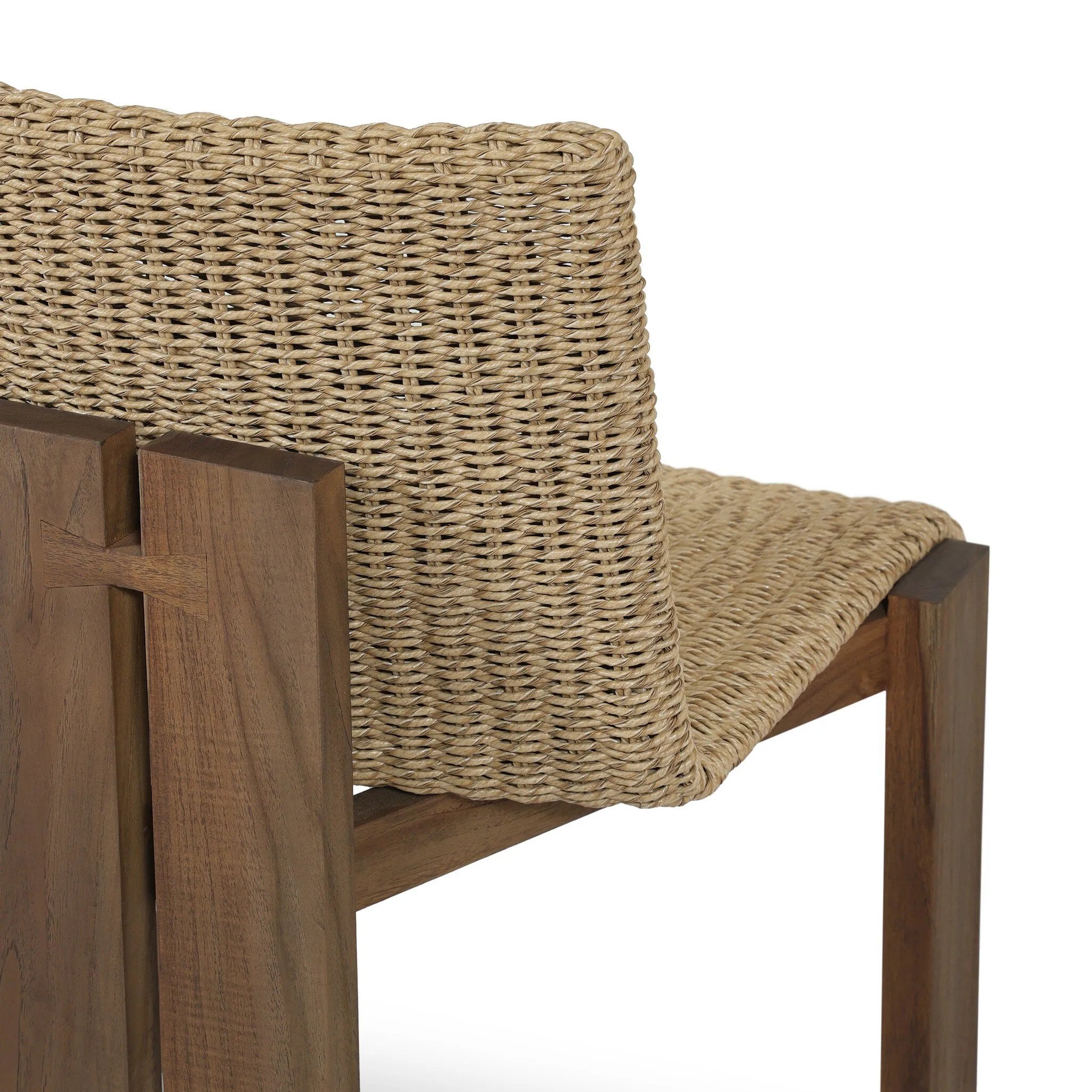 Featuring Roxy Faux Hyacinth Outdoor Dining Chair by Four Hands at Amethyst Home. Introducing the Roxy Faux Hyacinth Outdoor Dining Chair. Crafted with durable materials, this dining chair is designed to withstand the elements. With its stylish design and sturdy construction, it's the perfect addition to any outdoor patio or dining space. Get ready to relax an. Amethyst Home provides interior design, new home construction design consulting, vintage area rugs, and lighting in the Dallas metro area.
