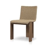 Featuring Roxy Faux Hyacinth Outdoor Dining Chair by Four Hands at Amethyst Home. Introducing the Roxy Faux Hyacinth Outdoor Dining Chair. Crafted with durable materials, this dining chair is designed to withstand the elements. With its stylish design and sturdy construction, it's the perfect addition to any outdoor patio or dining space. Get ready to relax a. Amethyst Home provides interior design, new home construction design consulting, vintage area rugs, and lighting in the Houston metro area.