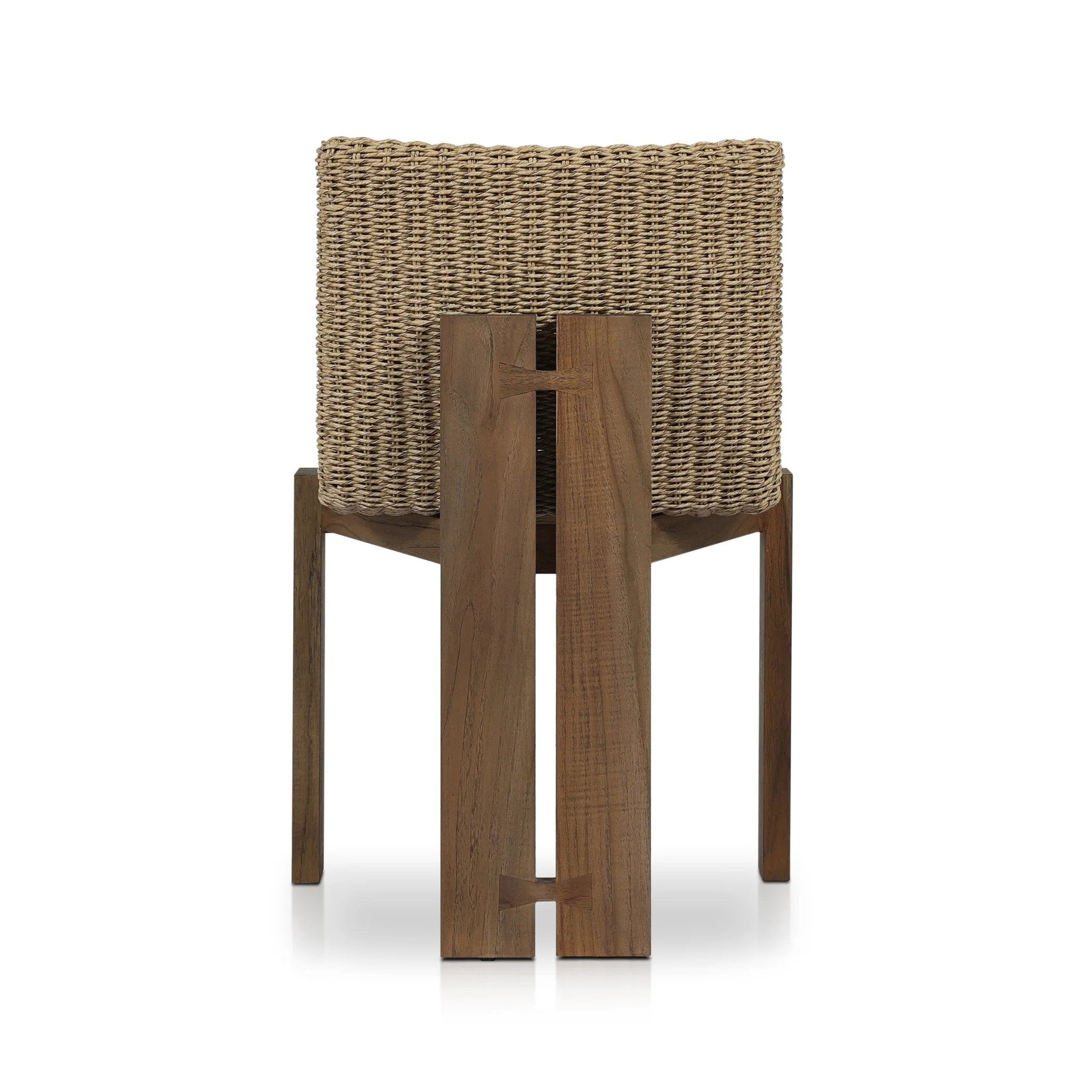 Featuring Roxy Faux Hyacinth Outdoor Dining Chair by Four Hands at Amethyst Home. Introducing the Roxy Faux Hyacinth Outdoor Dining Chair. Crafted with durable materials, this dining chair is designed to withstand the elements. With its stylish design and sturdy construction, it's the perfect addition to any outdoor patio or dining space. Get ready to relax . Amethyst Home provides interior design, new home construction design consulting, vintage area rugs, and lighting in the Portland metro area.