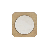 Style this versatile end table virtually anywhere, thanks to its light finish and smaller scale. Made from natural mango with an inset circle of cream-colored marble on top.As enthusiasts of luxe aesthetics at Amethyst, we love the warm modern inspired Rumi End Table. Amethyst Home provides interior design, new home construction design consulting, vintage area rugs, and lighting in the Nashville metro area.