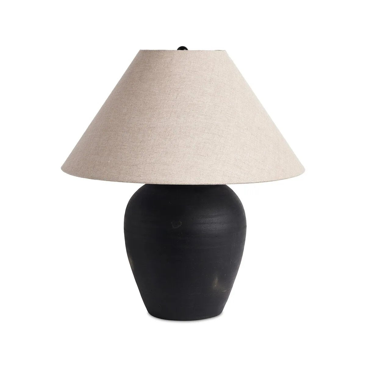 Russo Aged Black Terracotta Table Lamp | shipping 10/06/2025