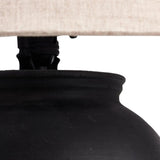 Featuring Russo Aged Black Terracotta Table Lamp by Four Hands at Amethyst Home. In this black terra cotta vase table lamp, each piece bears unique touches from its natural finishing process. Topped with a shade of natural linen, for a textural contrast.
Overall Dimensions: 20.0" L x 20.0 " W x 22.0" H
Materials: Terracotta, 100% Flax/Linen, IronWeight:. Amethyst Home provides interior design, new home construction design consulting, vintage area rugs, and lighting in the Winter Garden metro area.