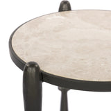 Featuring Ruthie Lunar Marble End Table by Four Hands at Amethyst Home. Work a heritage-inspired piece into your collection with a tiered end table of hammered iron in a hammered gunmetal. With inset marble shelves and turn-style legs, this table's fine details bring an elevated, artisan look to any space. Perfectly sized to keep your favorite book or dr. Amethyst Home provides interior design, new home construction design consulting, vintage area rugs, and lighting in the Laguna Beach metro area.