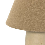 Featuring Sagredo Taupe Boucle Table Lamp by Four Hands at Amethyst Home. Craft warmth in any space with a table lamp made from clay and paper mache. With a fluid shape inspired by an antique jug, this lamp is perfect for bringing extra light to your workspace or bedside reading ritual. Overall Dimensions: 16.00"w x 16.00"d x 20.00"h. Amethyst Home provides interior design, new home construction design consulting, vintage area rugs, and lighting in the Dallas metro area.