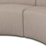 Featuring Sanda Kerbey Camel Dining Banquette by Four Hands at Amethyst Home. Dramatically shaped and tightly tailored, ivory high-performance fabric places a sensible twist on an elegant banquette-style dining bench.Overall Dimensions: 122.50"w x 74.00"d x 35.50"hWeight : 206.36 lbsMaterials: 96% Polyester, 4% Acrylic, Eucalyptus Plywood, 100% Recycled Plas. Amethyst Home provides interior design, new home construction design consulting, vintage area rugs, and lighting in the Monterey metro area.