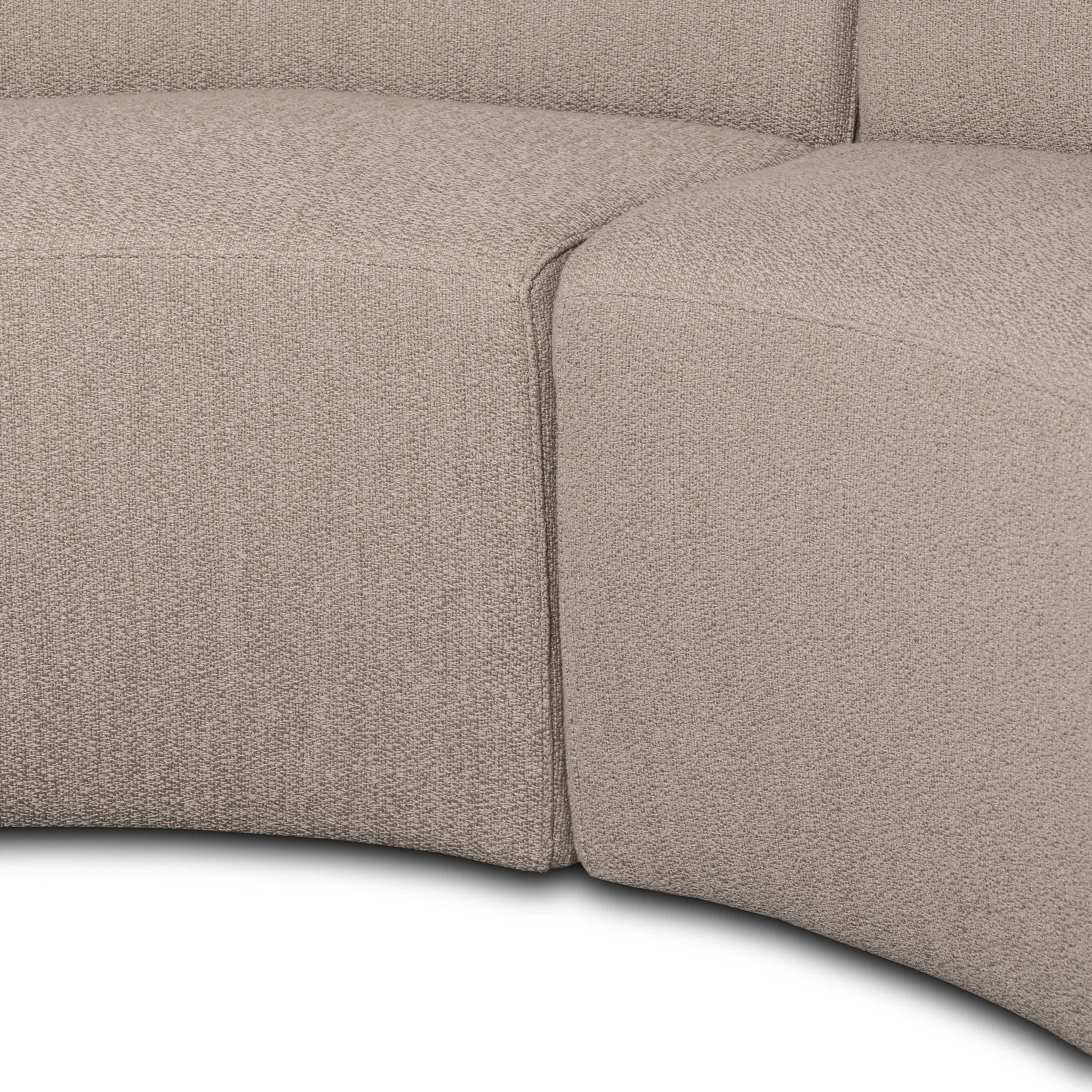 Featuring Sanda Kerbey Camel Dining Banquette by Four Hands at Amethyst Home. Dramatically shaped and tightly tailored, ivory high-performance fabric places a sensible twist on an elegant banquette-style dining bench.Overall Dimensions: 122.50"w x 74.00"d x 35.50"hWeight : 206.36 lbsMaterials: 96% Polyester, 4% Acrylic, Eucalyptus Plywood, 100% Recycled Plas. Amethyst Home provides interior design, new home construction design consulting, vintage area rugs, and lighting in the Monterey metro area.