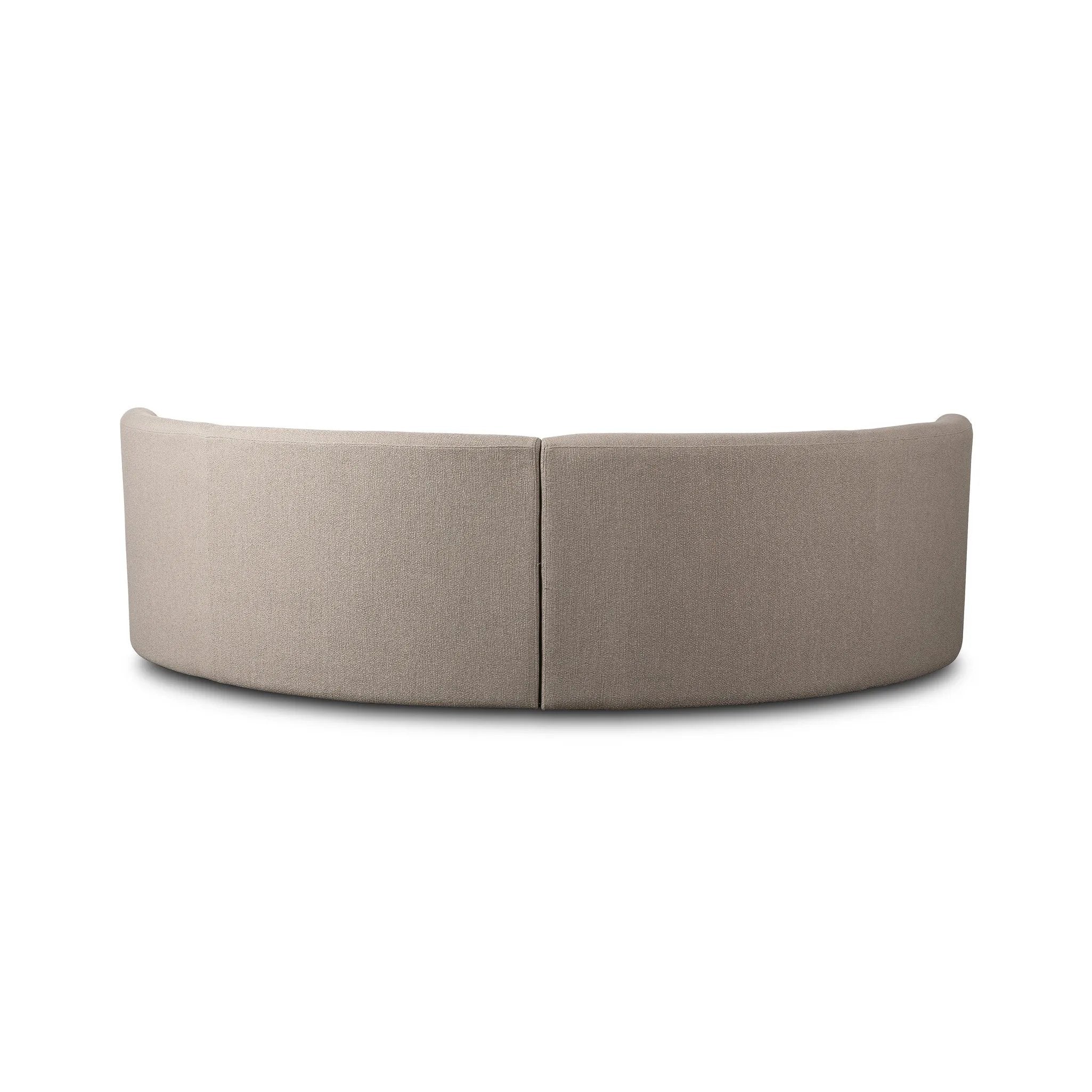 Featuring Sanda Kerbey Camel Dining Banquette by Four Hands at Amethyst Home. Dramatically shaped and tightly tailored, ivory high-performance fabric places a sensible twist on an elegant banquette-style dining bench.Overall Dimensions: 122.50"w x 74.00"d x 35.50"hWeight : 206.36 lbsMaterials: 96% Polyester, 4% Acrylic, Eucalyptus Plywood, 100% Recycled Plas. Amethyst Home provides interior design, new home construction design consulting, vintage area rugs, and lighting in the Portland metro area.