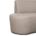 Featuring Sanda Kerbey Camel Dining Banquette by Four Hands at Amethyst Home. Dramatically shaped and tightly tailored, ivory high-performance fabric places a sensible twist on an elegant banquette-style dining bench.Overall Dimensions: 122.50"w x 74.00"d x 35.50"hWeight : 206.36 lbsMaterials: 96% Polyester, 4% Acrylic, Eucalyptus Plywood, 100% Recycled. Amethyst Home provides interior design, new home construction design consulting, vintage area rugs, and lighting in the Winter Garden metro area.