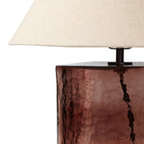 Find the perfect warm glow for reading or working with this cast glass cube table lamp and linen shade.As lovers of modern materials at Amethyst, we love the optimistic inspired Saylor Table Lamp. This item pairs well with other brands such as Surya and is perfect for wabi sabi homes Amethyst Home provides interior design, new home construction design consulting, vintage area rugs, and lighting in the Los Angeles metro area.