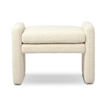 A traditional wool-blend fabric in cream covers this versatile ottoman for an easy fit in any room.As fans of organic modern aesthetics at Amethyst, we love the designer inspired Serena Ottoman - Durham Cream. This item pairs well with other brands such as Ethnicraft and is perfect for modern homes Amethyst Home provides interior design, new home construction design consulting, vintage area rugs, and lighting in the Houston metro area.