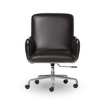 Shiny stainless steel frames Four Hands-exclusive top-leather cushioning for a balance of comfort and edge. Overfilled for a relaxed sit, a cushioned seat and back keep things supportive. Adjustable height and smooth 360-swivel bring ease to your workspace Amethyst Home provides interior design, new home construction design consulting, vintage area rugs, and lighting in the Winter Garden metro area.