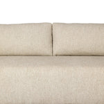Boldly woven. This modern boxy outdoor sofa takes an angular, inflated silhouette and accents it with a woven back that peeks around a fully cushioned seat. Cover or store indoors during inclement weather and when not in use Amethyst Home provides interior design, new home construction design consulting, vintage area rugs, and lighting in the Newport Beach metro area.