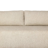 Boldly woven. This modern boxy outdoor sofa takes an angular, inflated silhouette and accents it with a woven back that peeks around a fully cushioned seat. Cover or store indoors during inclement weather and when not in use Amethyst Home provides interior design, new home construction design consulting, vintage area rugs, and lighting in the Newport Beach metro area.