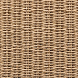Boldly woven. This modern boxy outdoor sofa takes an angular, inflated silhouette and accents it with a woven back that peeks around a fully cushioned seat. Cover or store indoors during inclement weather and when not in use Amethyst Home provides interior design, new home construction design consulting, vintage area rugs, and lighting in the San Diego metro area.