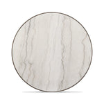 Featuring Skye White Marble Round Dining Table by Four Hands at Amethyst Home. Mixed materials make for great drama. A cone-tapered base of dark, weathered oak supports a rounded tabletop of white-finished solid marble, with oak banding on the edges for thoughtful contrast.Overall Dimensions: 42.00"w x 42.00"d x 30.00"hWeight : 158.73 lbsMaterials : Solid Ma. Amethyst Home provides interior design, new home construction design consulting, vintage area rugs, and lighting in the Portland metro area.