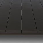 A Parsons-style outdoor dining table is defined by heavy proportions and angled, over-scaled legs. Crafted from bronze finished metal for a material statement. Cover or store indoors during inclement weather and when not in use.As lovers of wabi sabi materials at Amethyst, we love the nature inspired Soho Outdoor Metal Dining Table 86". Amethyst Home provides interior design, new home construction design consulting, vintage area rugs, and lighting in the Alpharetta metro area.