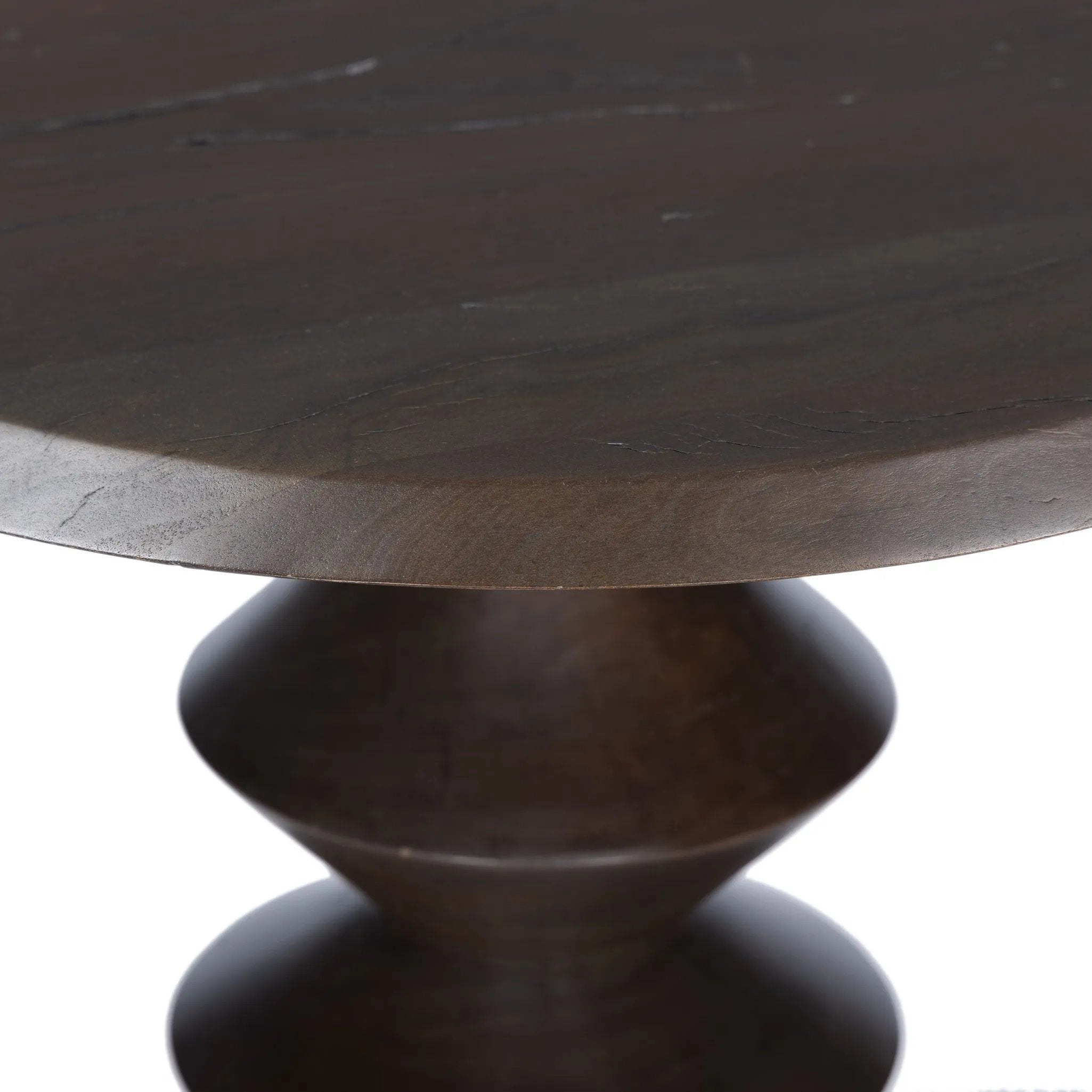 Featuring Stacked Reclaimed Russet End Table by Four Hands at Amethyst Home. Inspired by Romanian sculptor and painter Brâncuși, this side table of mixed reclaimed woods doubles as art with its sculptural lathe base.Overall Dimensions: 22.00"w x 22.00"d x 23.25"hWeight : 43.21 lbsMaterials: Solid Mixed Reclaimed Wood. Amethyst Home provides interior design, new home construction design consulting, vintage area rugs, and lighting in the Alpharetta metro area.