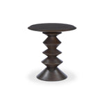 Featuring Stacked Reclaimed Russet End Table by Four Hands at Amethyst Home. Inspired by Romanian sculptor and painter Brâncuși, this side table of mixed reclaimed woods doubles as art with its sculptural lathe base.Overall Dimensions: 22.00"w x 22.00"d x 23.25"hWeight : 43.21 lbsMaterials: Solid Mixed Reclaimed Wood. Amethyst Home provides interior design, new home construction design consulting, vintage area rugs, and lighting in the Boston metro area.