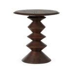 Featuring Stacked Reclaimed Russet End Table by Four Hands at Amethyst Home. Inspired by Romanian sculptor and painter Brâncuși, this side table of mixed reclaimed woods doubles as art with its sculptural lathe base.Overall Dimensions: 22.00"w x 22.00"d x 23.25"hWeight : 43.21 lbsMaterials: Solid Mixed Reclaimed Wood. Amethyst Home provides interior design, new home construction design consulting, vintage area rugs, and lighting in the Laguna Beach metro area.