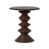 Featuring Stacked Reclaimed Russet End Table by Four Hands at Amethyst Home. Inspired by Romanian sculptor and painter Brâncuși, this side table of mixed reclaimed woods doubles as art with its sculptural lathe base.Overall Dimensions: 22.00"w x 22.00"d x 23.25"hWeight : 43.21 lbsMaterials: Solid Mixed Reclaimed Wood. Amethyst Home provides interior design, new home construction design consulting, vintage area rugs, and lighting in the Laguna Beach metro area.