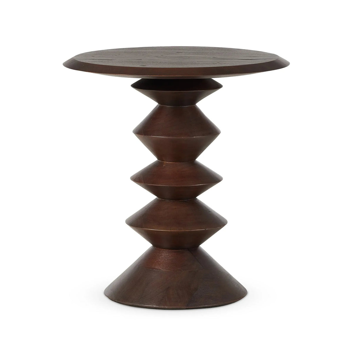 Stacked Reclaimed Russet End Table | ready to ship!
