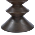 Featuring Stacked Reclaimed Russet End Table by Four Hands at Amethyst Home. Inspired by Romanian sculptor and painter Brâncuși, this side table of mixed reclaimed woods doubles as art with its sculptural lathe base.Overall Dimensions: 22.00"w x 22.00"d x 23.25"hWeight : 43.21 lbsMaterials: Solid Mixed Reclaimed Wood. Amethyst Home provides interior design, new home construction design consulting, vintage area rugs, and lighting in the Tampa metro area.