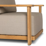 Grade A teak is fine sanded into a soft, unfinished outdoor chair that highlights the wood's natural grain, thick cushioning for a sink-in feel. Cover or store inside during inclement weather and when not in use.As enthusiasts of natural style at Amethyst, we love the optimistic inspired Sterling Outdoor Chair - Ibiza Mole. Amethyst Home provides interior design, new home construction design consulting, vintage area rugs, and lighting in the Salt Lake City metro area.