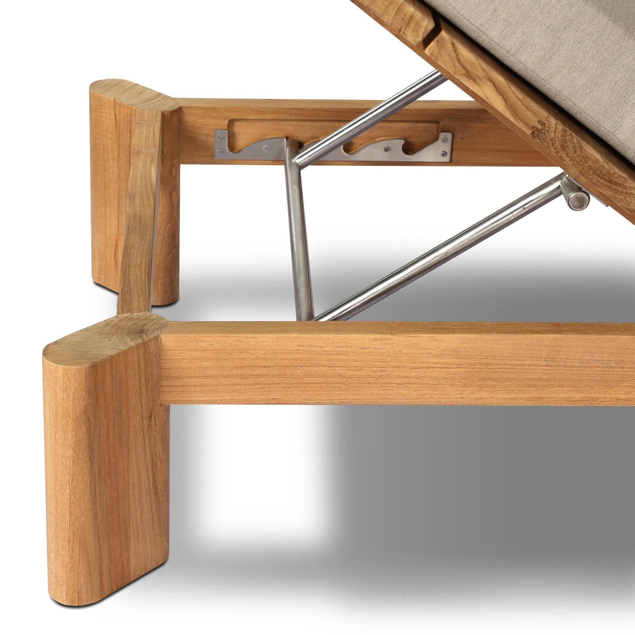 Grade A teak is fine sanded into a soft, unfinished outdoor chaise that highlights the wood's natural grain, thick cushioning for a sink-in feel. Cover or store inside during inclement weather and when not in use.As fans of luxe design at Amethyst, we love the nature inspired Sterling Outdoor Chaise - Ibiza Mole. Amethyst Home provides interior design, new home construction design consulting, vintage area rugs, and lighting in the Salt Lake City metro area.