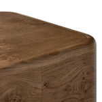 Style this versatile piece just about anywhere. Made from oak burl veneer with a warm wheat finish, rounded edges soften the look.As fans of modern design at Amethyst, we love the warm modern inspired Talessi End Table. This item pairs well with other brands such as Ethnicraft and is perfect for coastal homes Amethyst Home provides interior design, new home construction design consulting, vintage area rugs, and lighting in the Des Moines metro area.