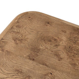 Style this versatile piece just about anywhere. Made from oak burl veneer with a warm wheat finish, rounded edges soften the look.As fans of modern design at Amethyst, we love the warm modern inspired Talessi End Table. This item pairs well with other brands such as Ethnicraft and is perfect for coastal homes Amethyst Home provides interior design, new home construction design consulting, vintage area rugs, and lighting in the Seattle metro area.