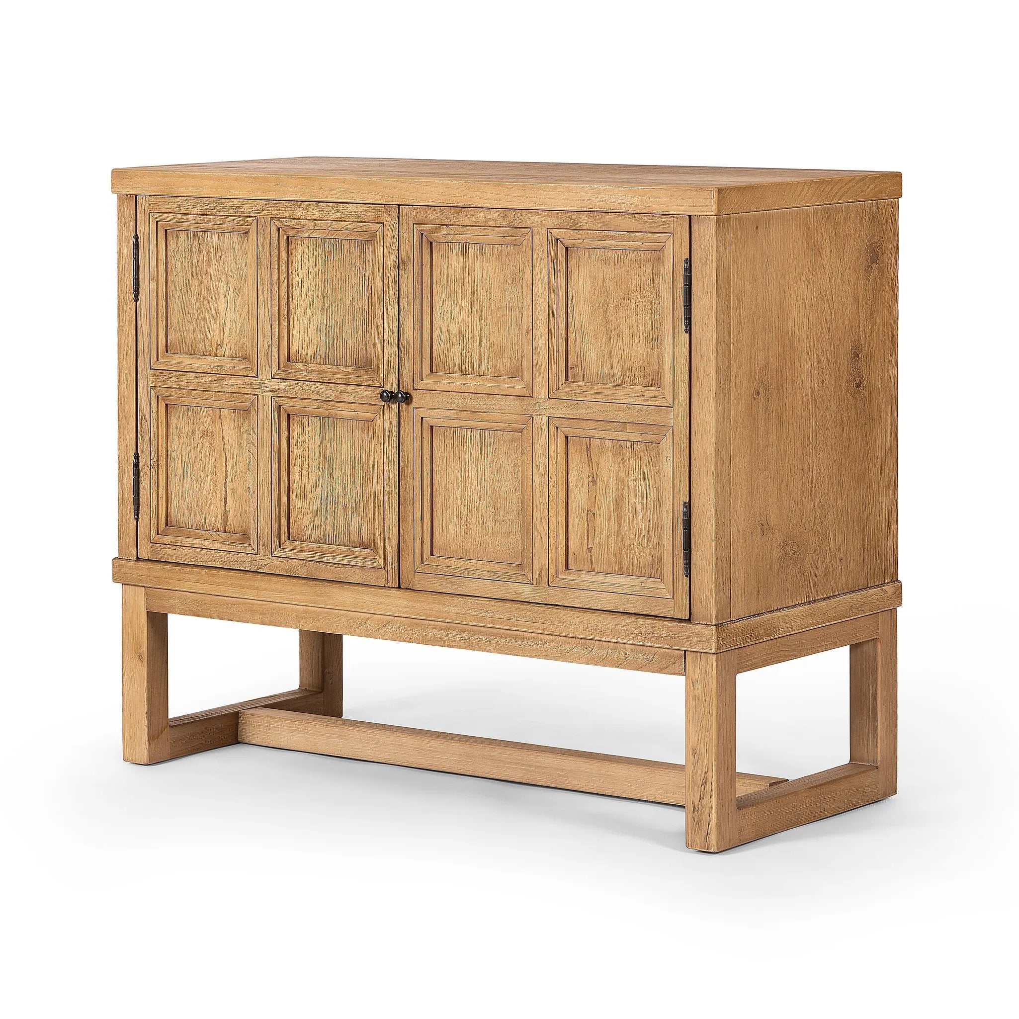 Featuring Tamara Worn Oak Veneer Small Cabinet by Four Hands at Amethyst Home. Small-scale cabinetry of worn oak features paneled doors, lending texture to a clean-lined design.Overall Dimensions: 42.00"w x 18.25"d x 35.00"hWeight : 89.50 lbsMaterials: Thick Oak Veneer, Poplar Plywood. Amethyst Home provides interior design, new home construction design consulting, vintage area rugs, and lighting in the Dallas metro area.
