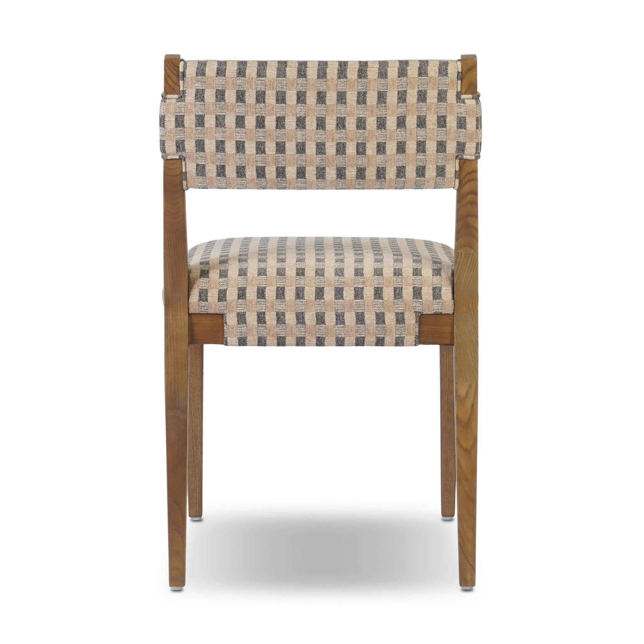 Warm solid ash frames eye-catching fabric, bringing a pop of personality to everyday dining.As enthusiasts of wabi sabi materials at Amethyst, we love the designer inspired Tamari Dining Chair - Firefinch Fawn. This item pairs well with other brands such as Cisco Home and is perfect for modern homes Amethyst Home provides interior design, new home construction design consulting, vintage area rugs, and lighting in the Houston metro area.