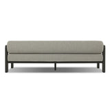 Aluminum frames heavy-proportioned bench-style seat and bolster back cushions, giving this outdoor sofa clean lines and strong visual presence. Cover or store inside during inclement weather or when not in use.As lovers of natural aesthetics at Amethyst, we love the nature inspired Tatiana Outdoor Sofa-86" - Ramiro Ecru. Amethyst Home provides interior design, new home construction design consulting, vintage area rugs, and lighting in the Omaha metro area.
