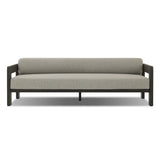 Aluminum frames heavy-proportioned bench-style seat and bolster back cushions, giving this outdoor sofa clean lines and strong visual presence. Cover or store inside during inclement weather or when not in use.As lovers of natural aesthetics at Amethyst, we love the nature inspired Tatiana Outdoor Sofa-86" - Ramiro Ecru. Amethyst Home provides interior design, new home construction design consulting, vintage area rugs, and lighting in the Tampa metro area.
