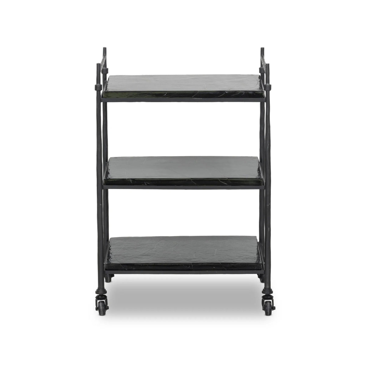 Teagan Forged Gunmetal Bar Cart | shipping 10/10/2025