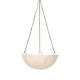 Set the mood with a Baroque-inspired pendant of oval-linked chaining and a flax-linen dome. Metal boning supports the airy spherical shade, while a brass frame adds to the warm glow Amethyst Home provides interior design, new home construction design consulting, vintage area rugs, and lighting in the Houston metro area.