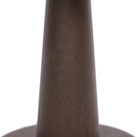 Featuring Tennon Russet Mango Table Lamp by Four Hands at Amethyst Home. This Seventies-inspired table lamp combines a low, curved metal shade with a classic brass finial and wooden base. Perfect in a home office or on your nightstand as a bedside reading lamp. Overall Dimensions: 14.00"w x 14.00"d x 16.00"h. Amethyst Home provides interior design, new home construction design consulting, vintage area rugs, and lighting in the Laguna Beach metro area.