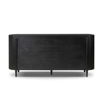 Infuse your collection with timeless midcentury design. Crafted from oak and parawood, a six-drawer dresser is finished in a matte black, with simple brass hardware Amethyst Home provides interior design, new home construction design consulting, vintage area rugs, and lighting in the Calabasas metro area.