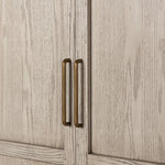 Featuring Tolle Rustic White Solid Panel Door Cabinet by Four Hands at Amethyst Home. Store it in style. Beautifully shaped cabinetry of rustic white solid oak features spacious interior shelving and recessed wood panel doors, ready for storing your treasures.Overall Dimensions: 38.00"w x 19.00"d x 84.00"hWeight : 169.75 lbsMaterials: Solid Oak, Oak Veneer. Amethyst Home provides interior design, new home construction design consulting, vintage area rugs, and lighting in the Austin metro area.
