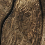 Character-rich reclaimed wood shapes this natural statement planter, with heavy cracking and texture conveying a found look. Not water tight; liner/pot required Amethyst Home provides interior design, new home construction design consulting, vintage area rugs, and lighting in the Seattle metro area.