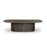 As enthusiasts of wabi sabi aesthetics at Amethyst, we love the nature inspired Tori Coffee Table. This item pairs well with other brands such as Surya and is perfect for minimalist homes Amethyst Home provides interior design, new home construction design consulting, vintage area rugs, and lighting in the San Diego metro area.