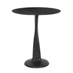 A playful piece inspired by fashion sketches and silhouettes. Aluminum is finished in a distressed bronze, shaping a ribbon-like base and twisting as it tapers toward the top. This unique silhouette seems to offer a different perspective from every angle. Amethyst Home provides interior design, new home construction design consulting, vintage area rugs, and lighting in the Austin metro area.