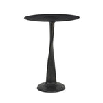 A playful piece inspired by fashion sketches and silhouettes. Aluminum is finished in a distressed bronze, shaping a ribbon-like base and twisting as it tapers toward the top. This unique silhouette seems to offer a different perspective from every angle. Amethyst Home provides interior design, new home construction design consulting, vintage area rugs, and lighting in the Seattle metro area.