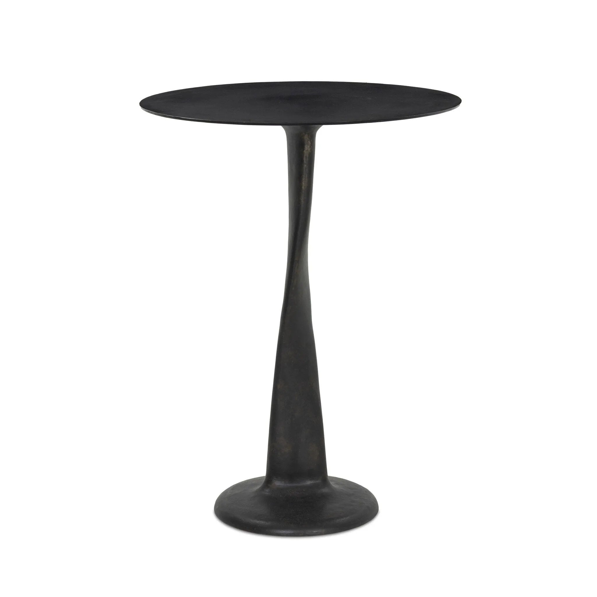 A playful piece inspired by fashion sketches and silhouettes. Aluminum is finished in a distressed bronze, shaping a ribbon-like base and twisting as it tapers toward the top. This unique silhouette seems to offer a different perspective from every angle. Amethyst Home provides interior design, new home construction design consulting, vintage area rugs, and lighting in the Seattle metro area.
