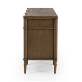 Made from toasted oak with slim legs, nine drawers bring antique European vibes to modern bedroom styling. This item has been modified to comply with the STURDY Act. See a full list of modified products and data changes in the “STURDY Act” file in the Downloads section below Amethyst Home provides interior design, new home construction design consulting, vintage area rugs, and lighting in the Kansas City metro area.